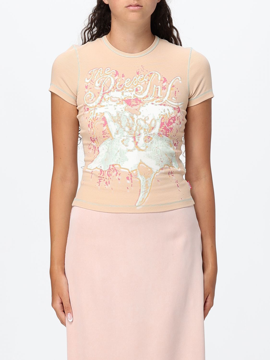 DIESEL T-shirts T-Brenda in cotone bio