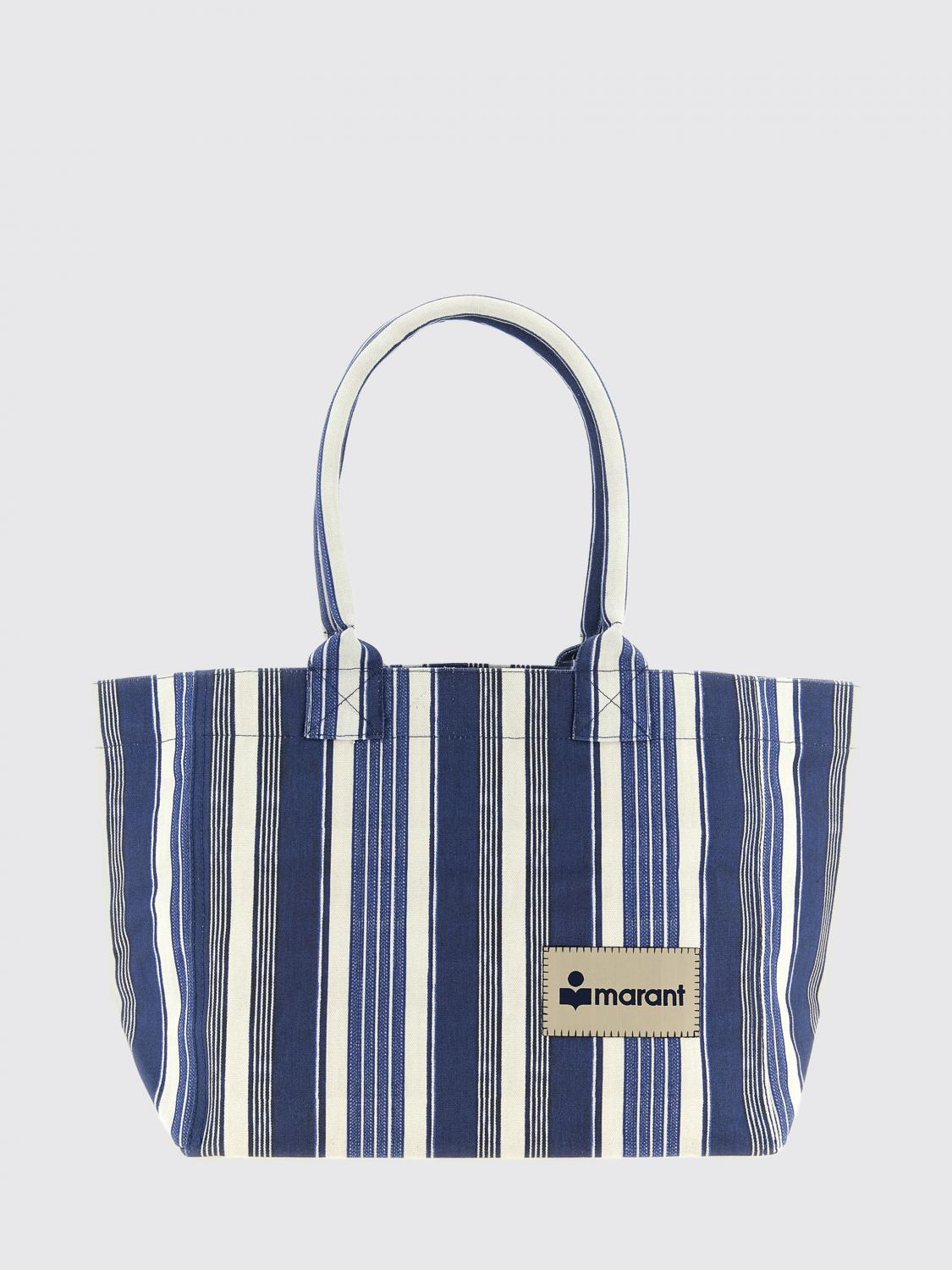 ISABEL MARANT Yenky Striped Cotton Bag　ISABEL MARANT イザベル マラン イェンキー ストライプ コットン バッグ ISABEL