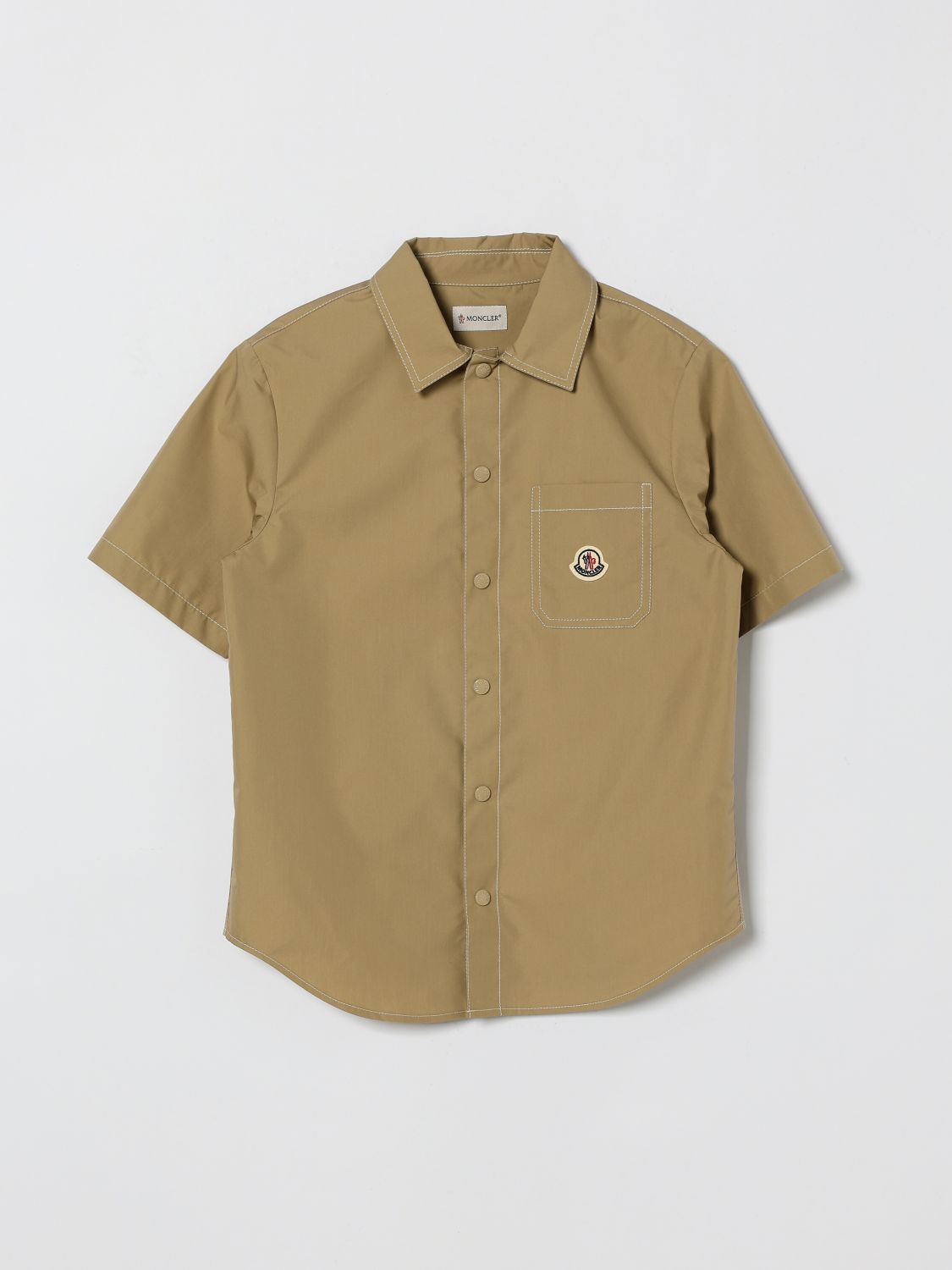 MONCLER Hemd aus Baumwollmischung mit Logo