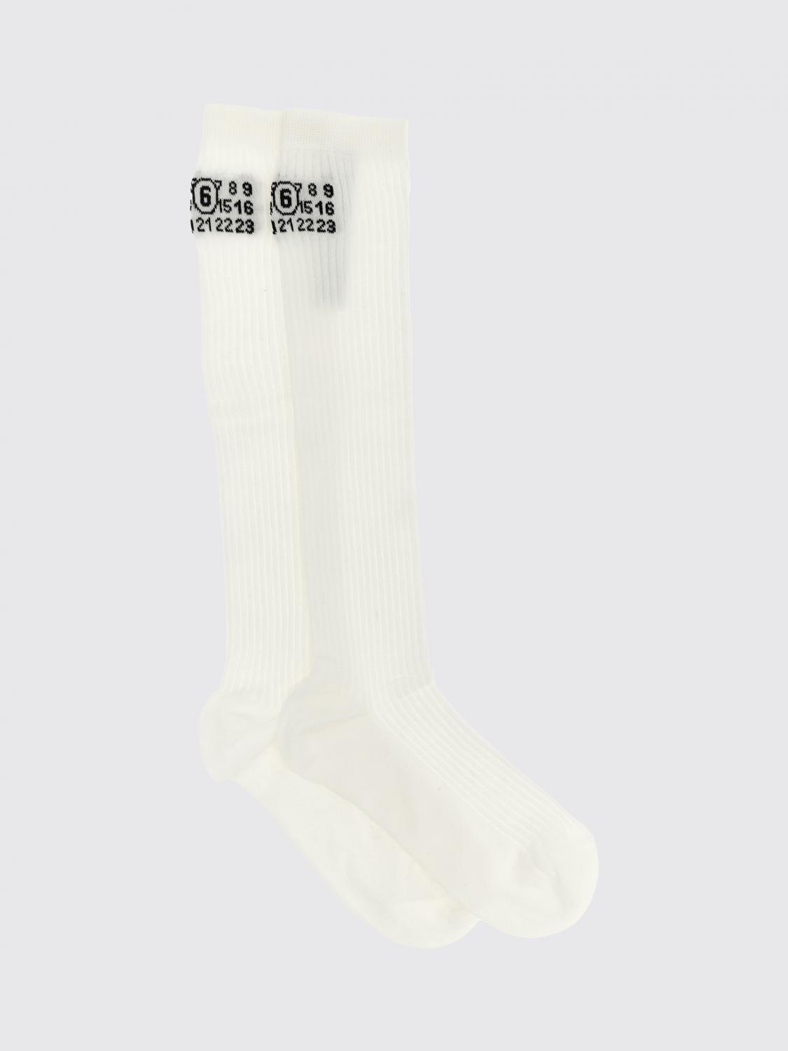 MM6 MAISON MARGIELA Stretch Ribbed Cotton Socks　MM6 MAISON MARGIELA ストレッチリブコットンソックス MM6