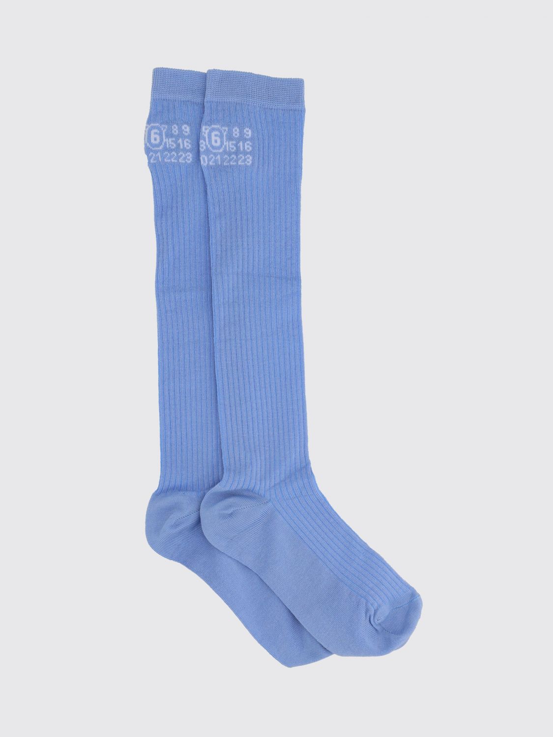 MM6 MAISON MARGIELA Calze in cotone a coste stretch