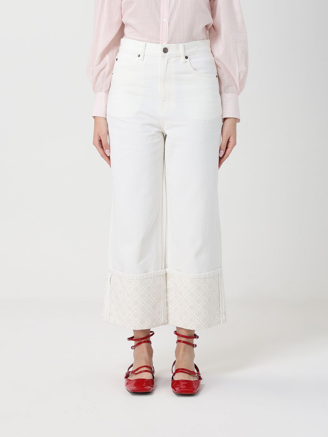 TORY BURCH Denim Cropped Fit Jeans　TORY BURCH デニム クロップドフィット ジーンズ TORY