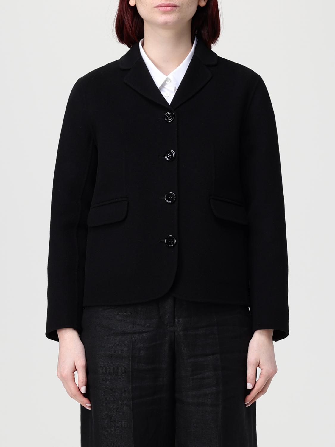 's Max Mara Single-breasted Blazer In Wool In Black