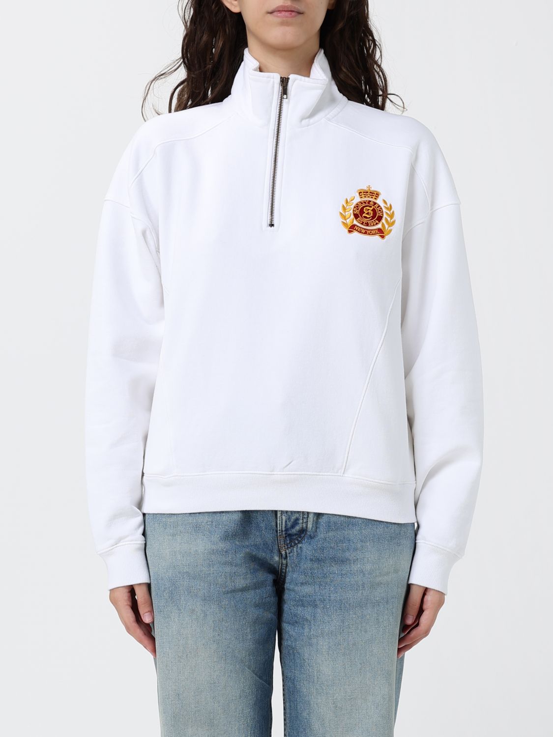 SPORTY & RICH Felpa Donna colore Bianco