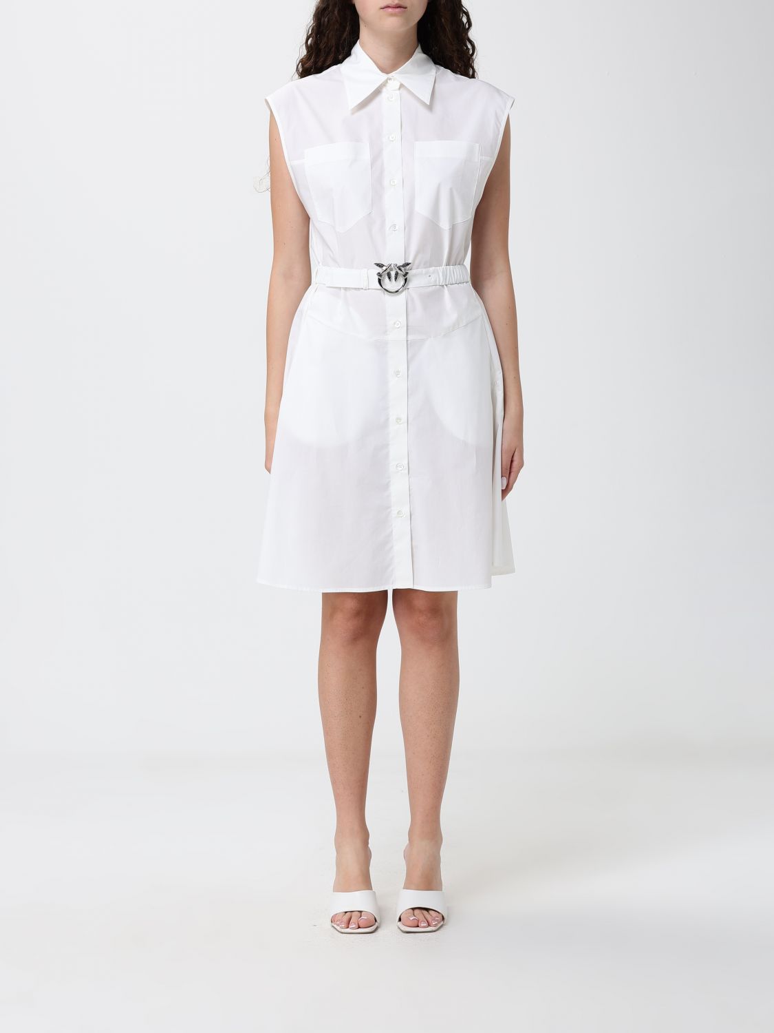 PINKO Dress Woman color White