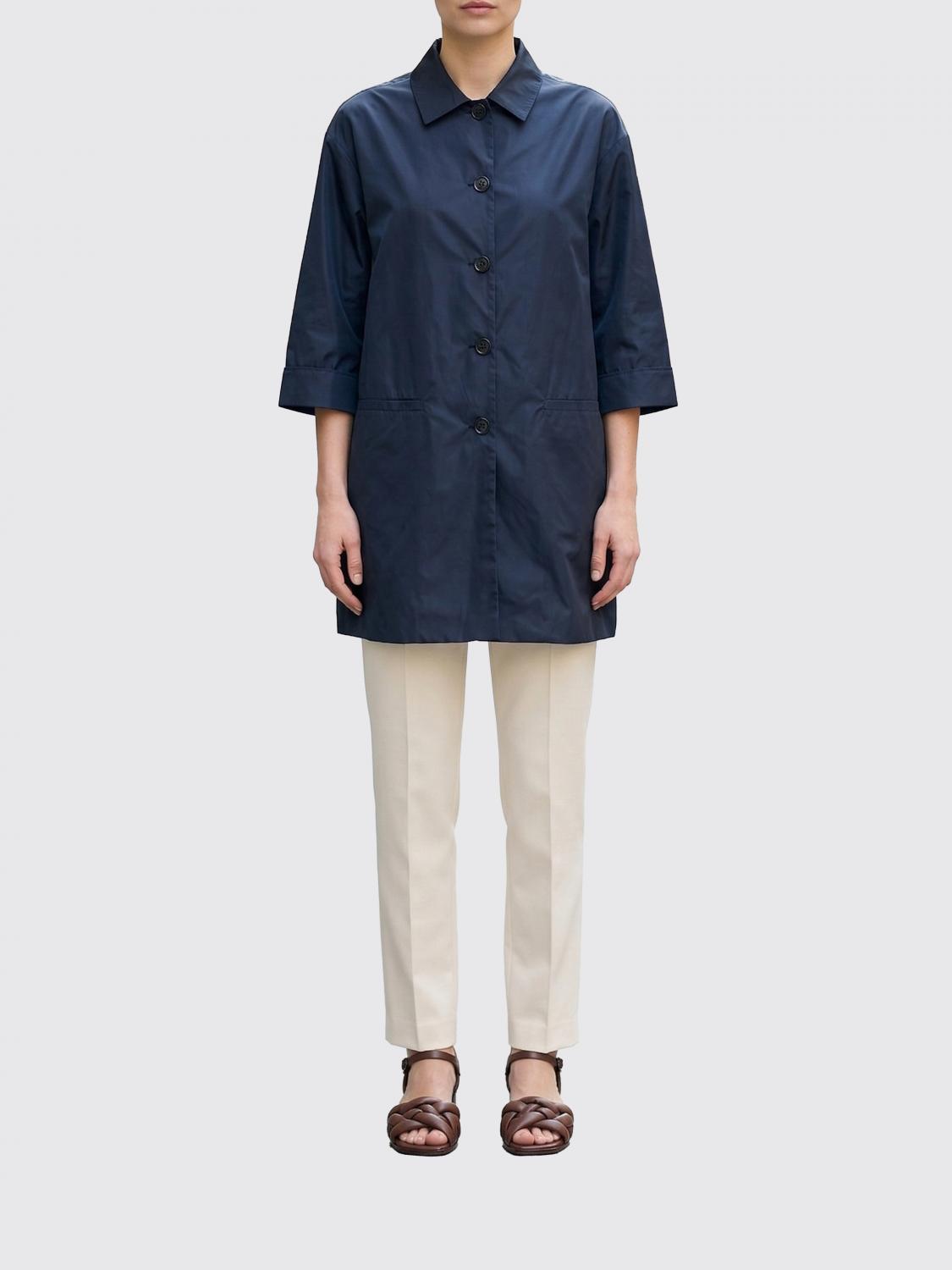 Aspesi Polyester Raincoat In Blue