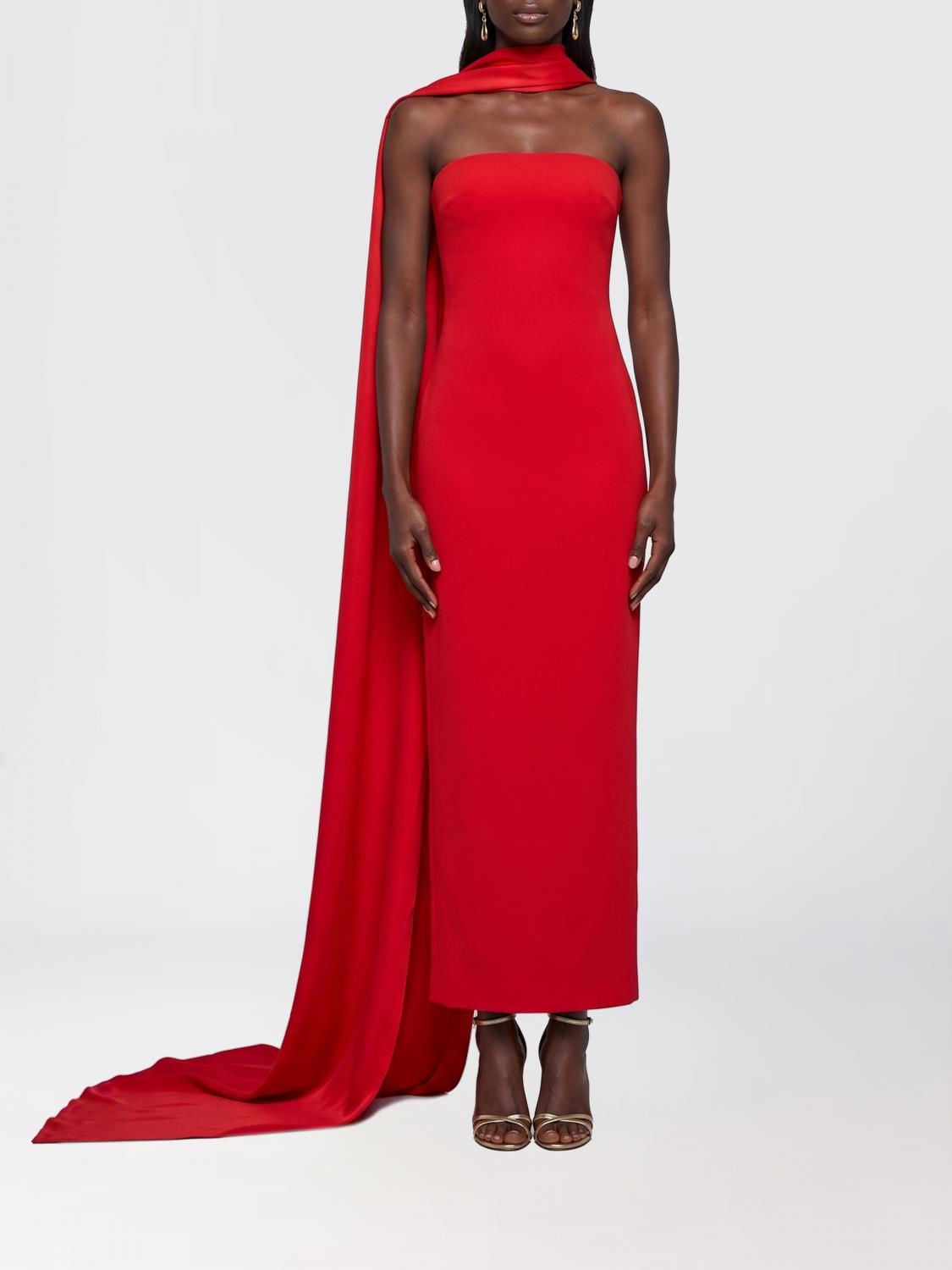 Solace London Crêpe Long Dress