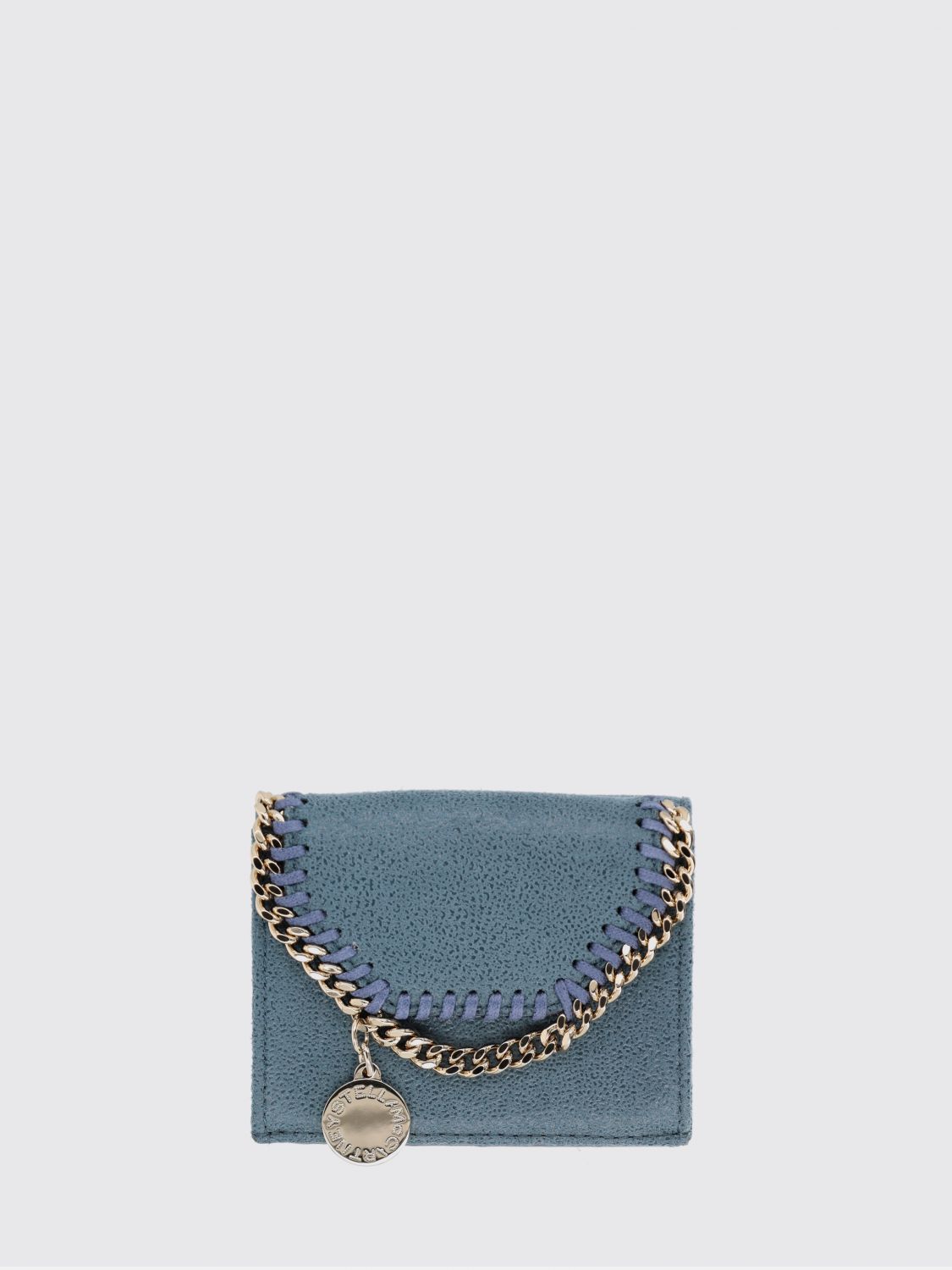 STELLA MCCARTNEY Falabella Portemonnaie aus geknittertem Synthetik-Wildleder