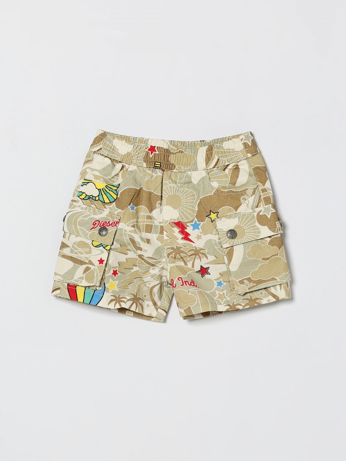 DIESEL Bedruckte Baumwoll-Cargoshorts