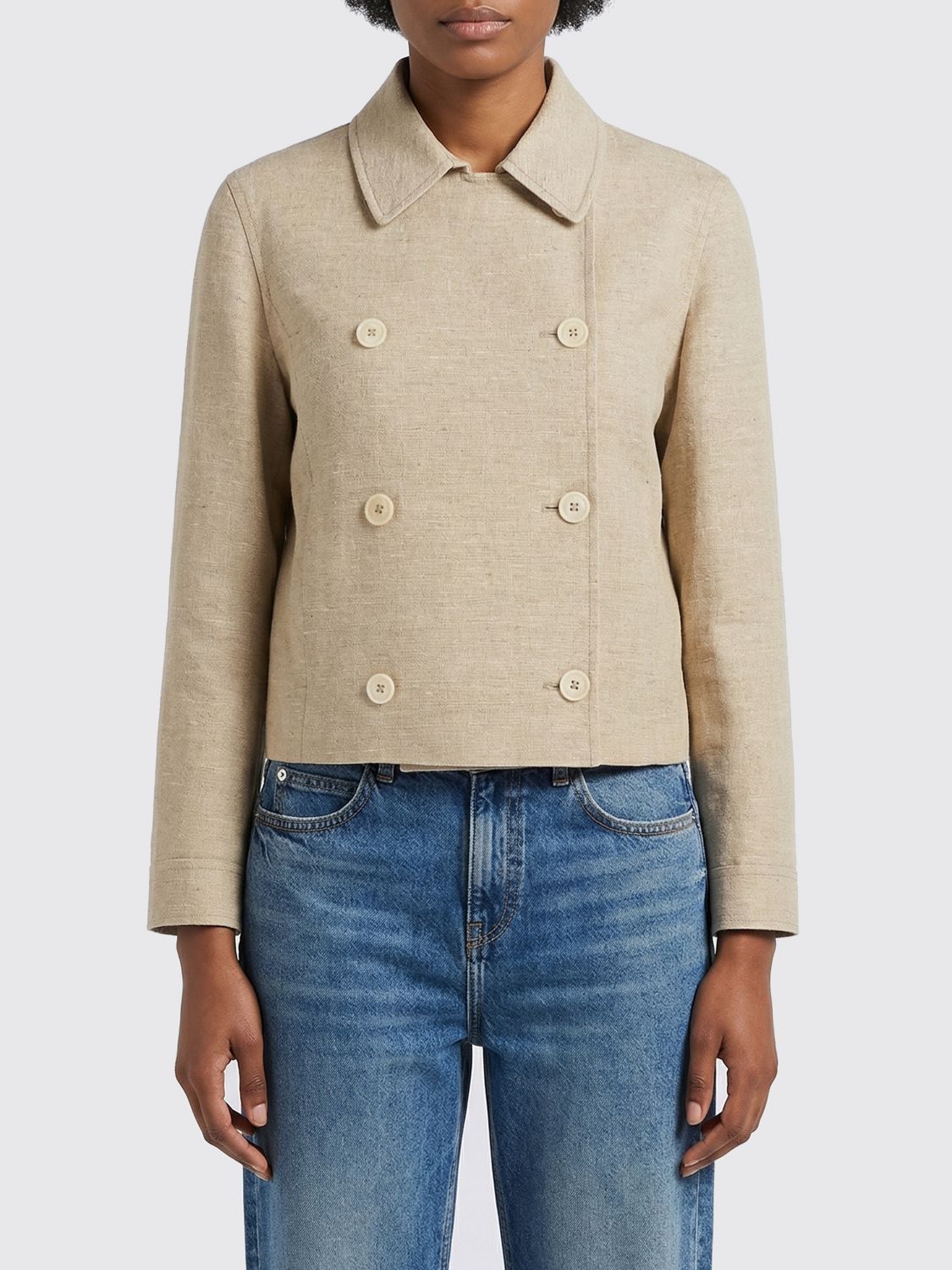 BRUNELLO CUCINELLI BRUNELLO CUCINELLI Coat Woman color Beige　BRUNELLO CUCINELLI コート レディース カラー ベージュ