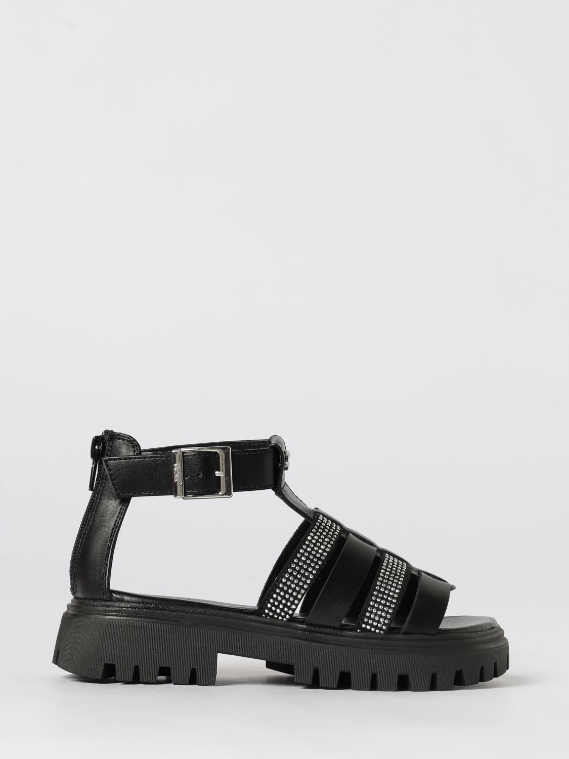 DIESEL D-Sanblin Polyurethane Sandal with Rhinestones　DIESEL D-Sanblin ラインストーン付きポリウレタン サンダル DIESEL