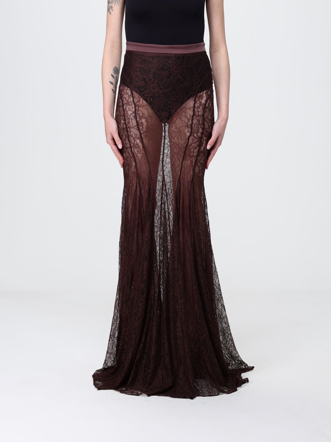 ELISABETTA FRANCHI Langer Spitzenrock