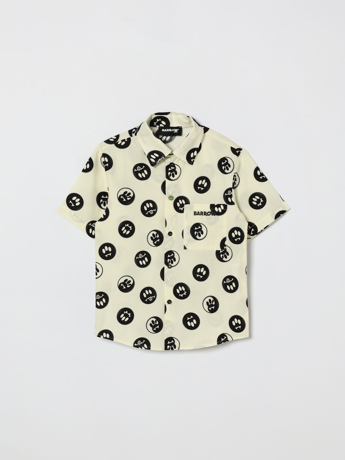 BARROW KIDS Casual Baumwollhemd mit Logoprint