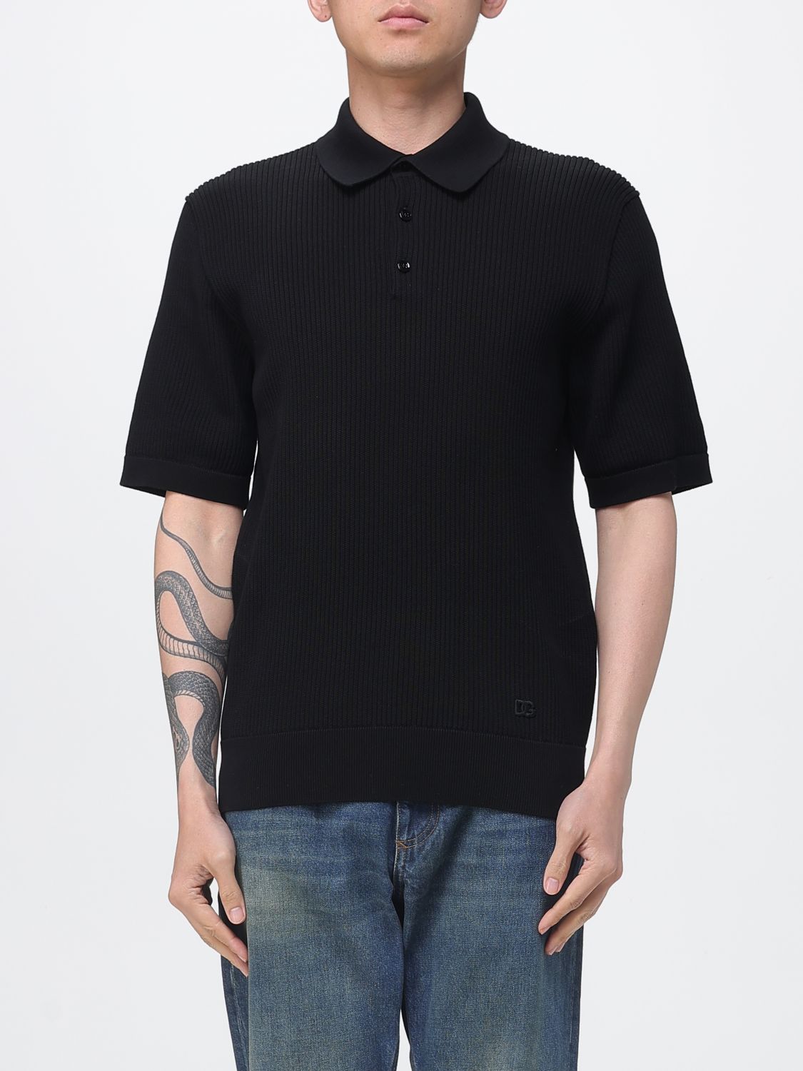 DOLCE & GABBANA Baumwollstrickpolo