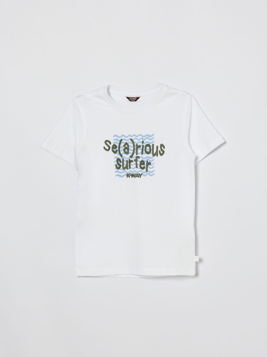 K-WAY Baumwoll-T-Shirt mit Logo