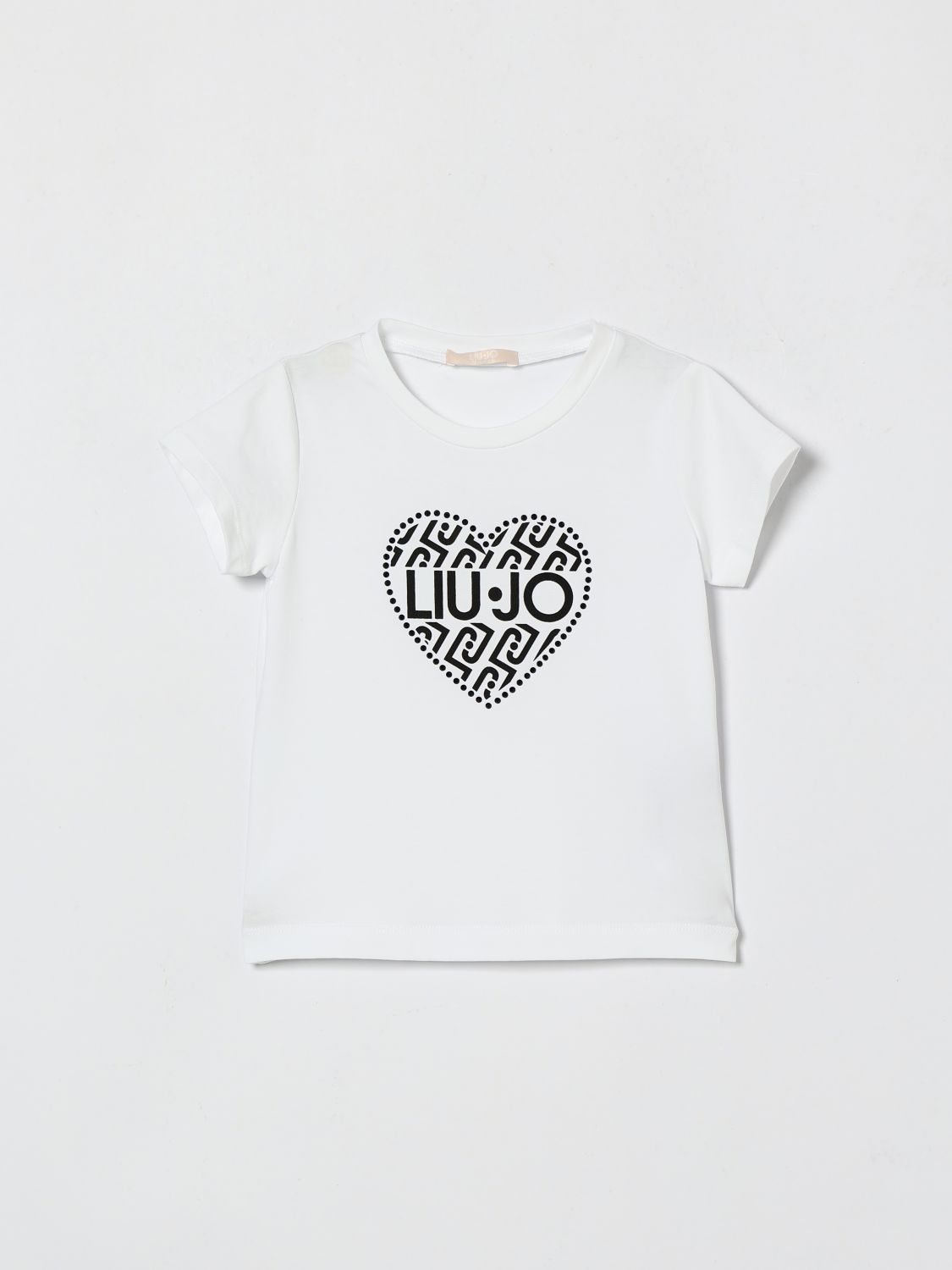 LIU JO Baumwoll-T-Shirt mit Strass-Logo
