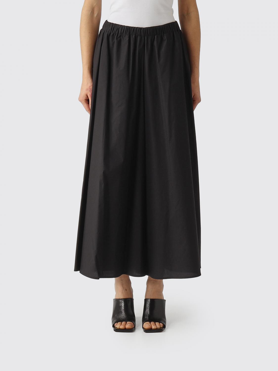 Meimeij Cotton Wide-leg Trousers In Black
