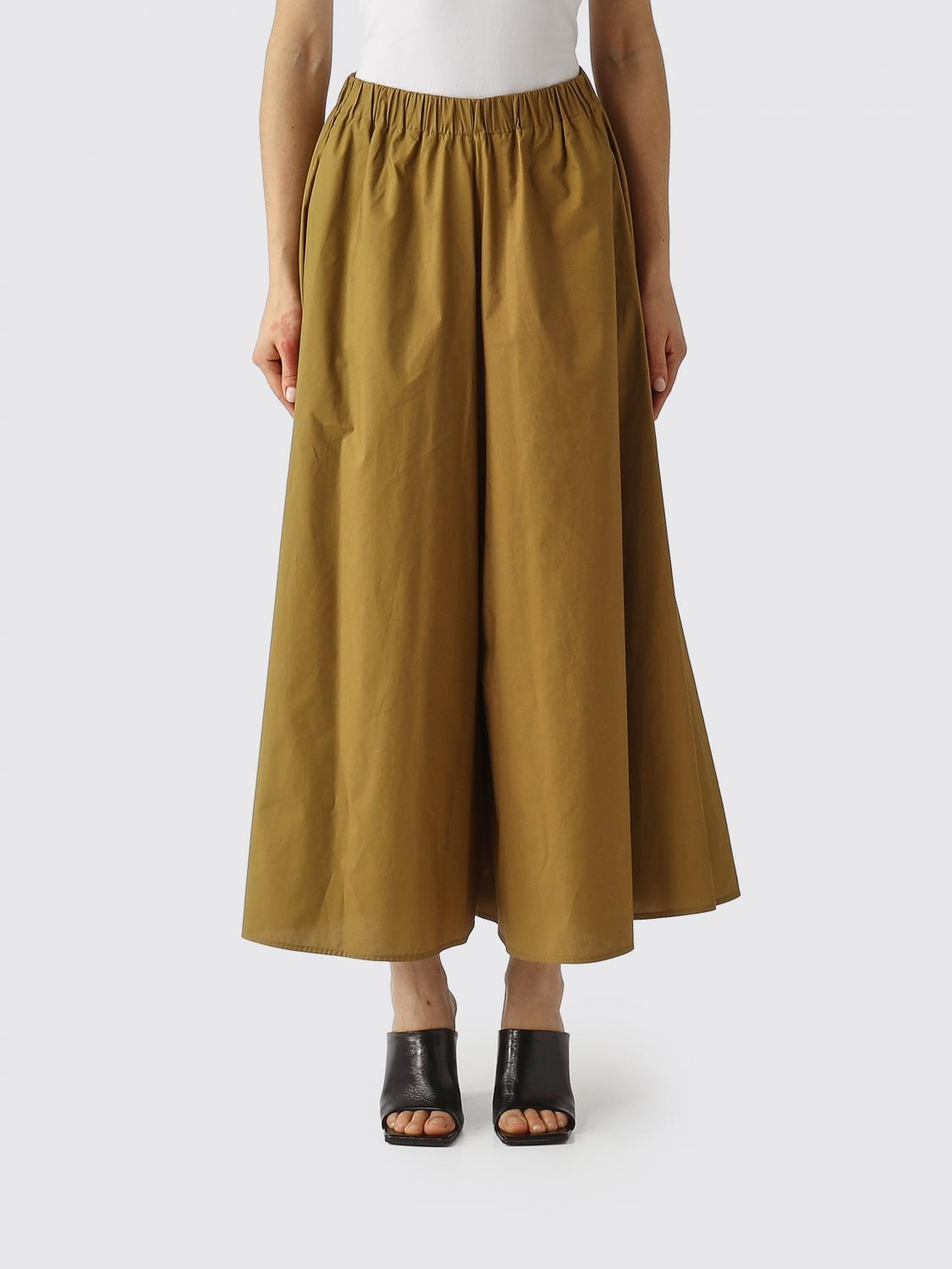 Meimeij Cotton Wide-leg Trousers In Brown