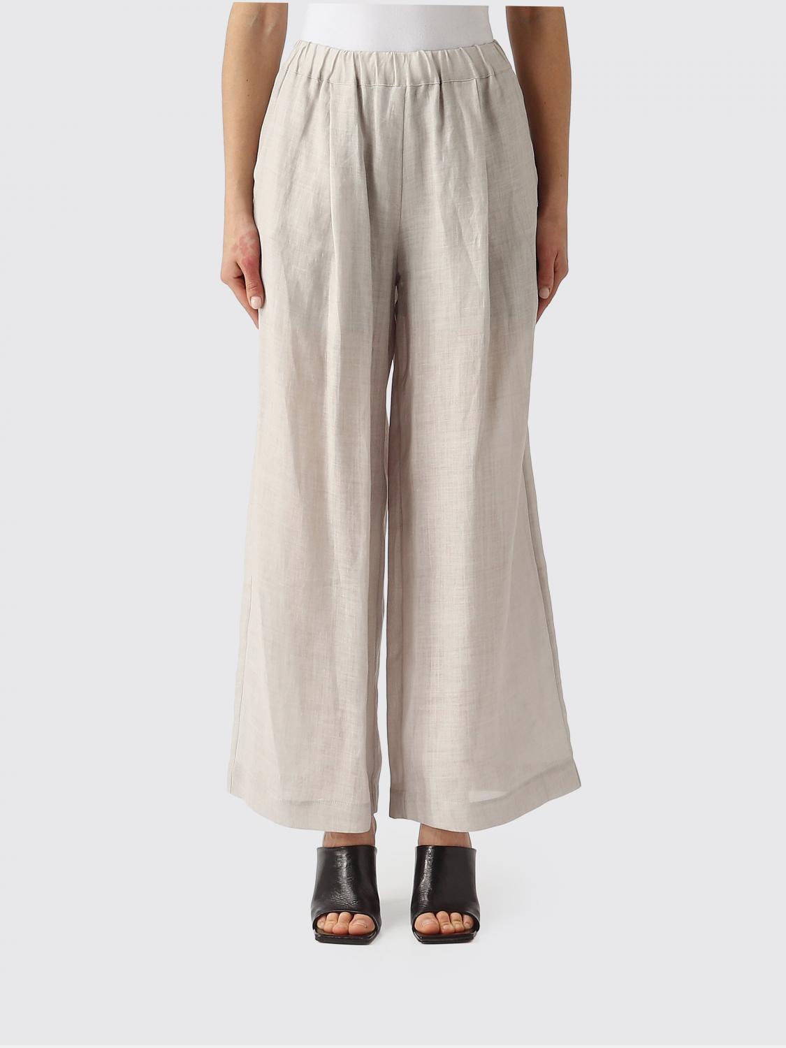 Meimeij Ramie Palazzo Trousers In Brown