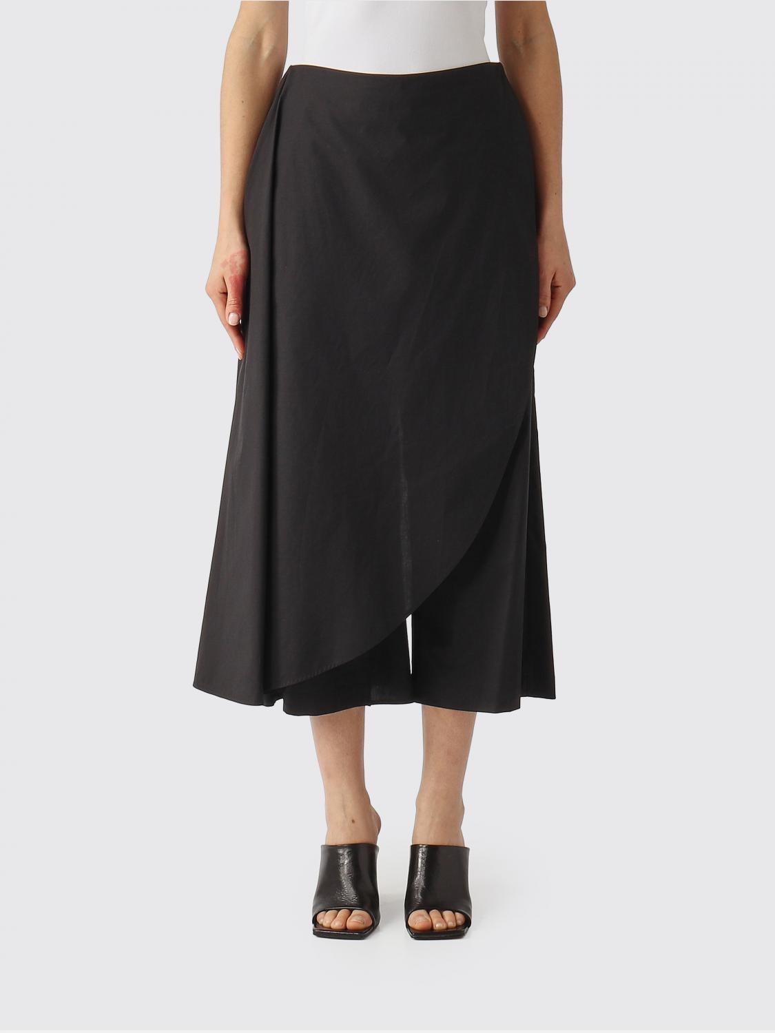 Meimeij Cotton Cropped Trousers In Black