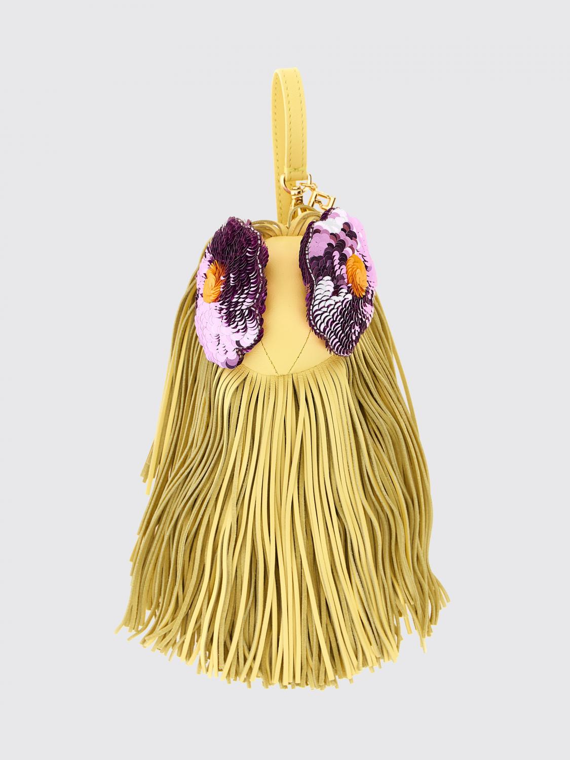 FENDI FENDI Key Chain Woman color Yellow　FENDI キーホルダー ウーマンカラー イエロー