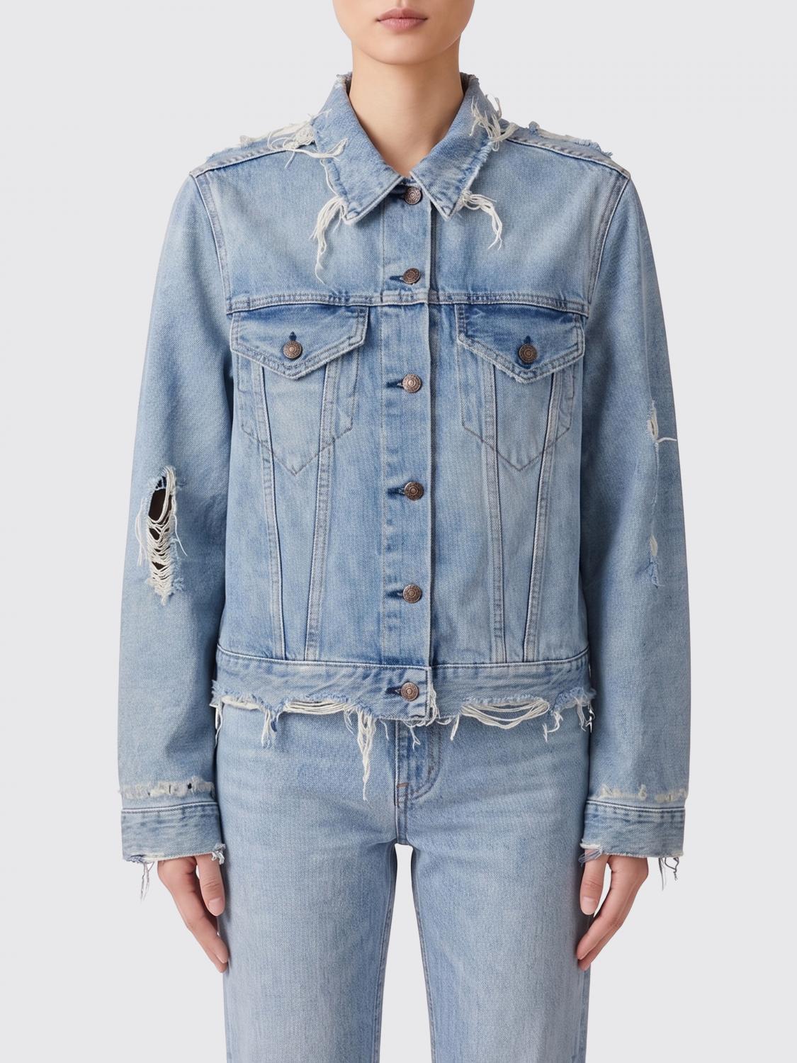 Acne Studios ACNE STUDIOS Jacket Woman color Denim　ACNE STUDIOS ジャケット ウーマン カラー デニム