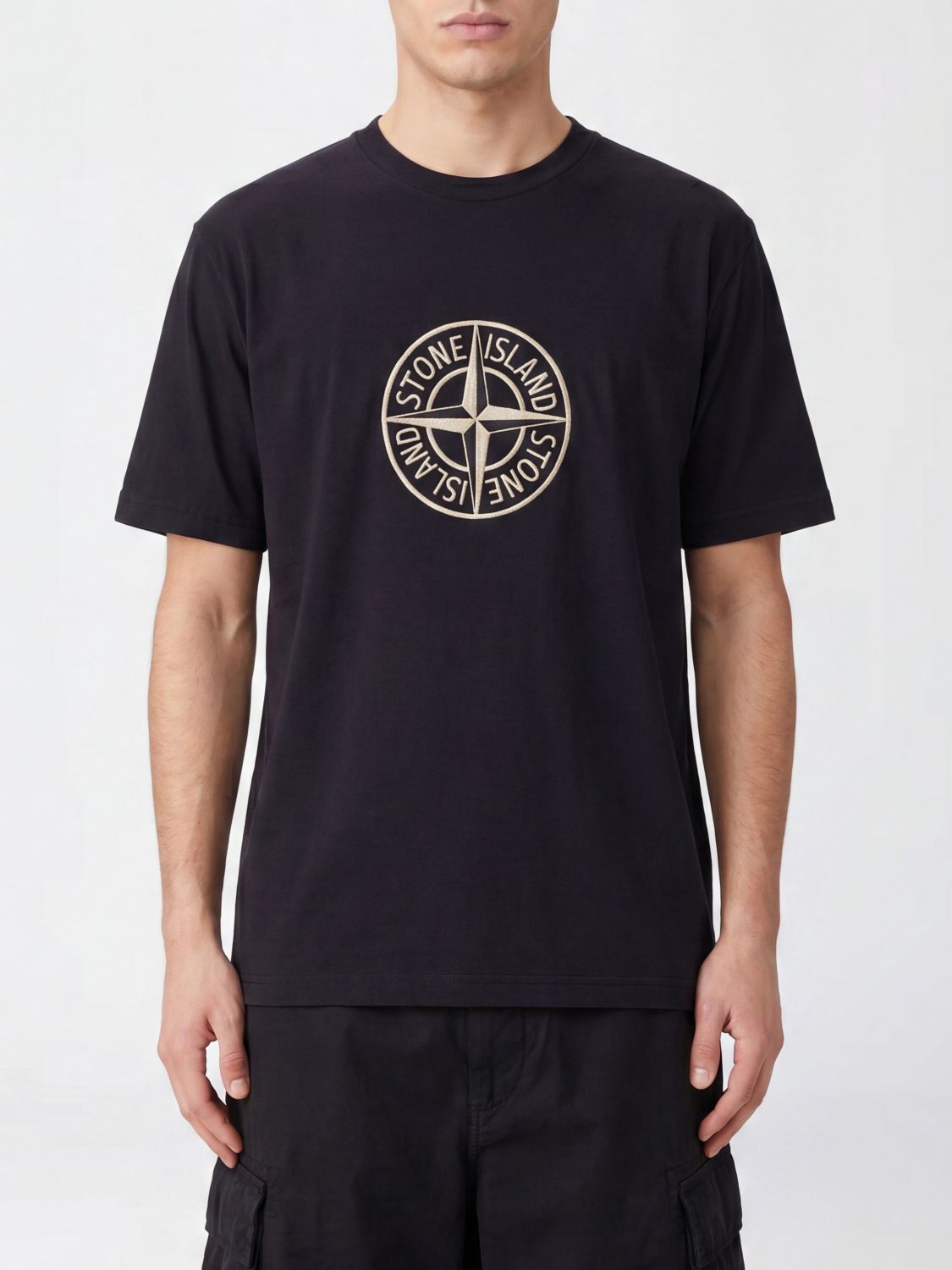 STONE ISLAND T-shirt in cotone con logo