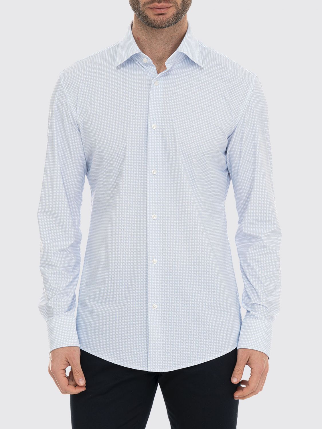 BOSS Shirt Men color Gnawed Blue