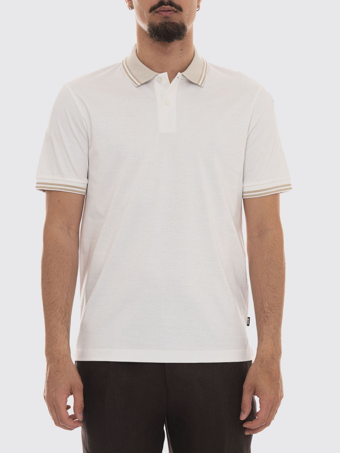 BOSS Polo Uomo colore Bianco
