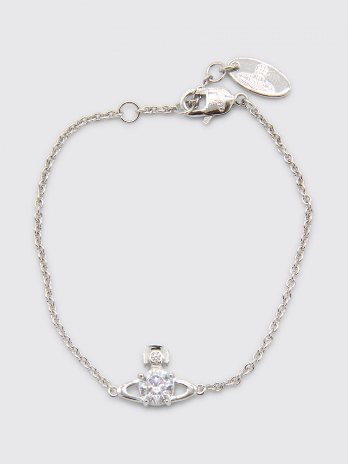 VIVIENNE WESTWOOD Bracciale in ottone con strass