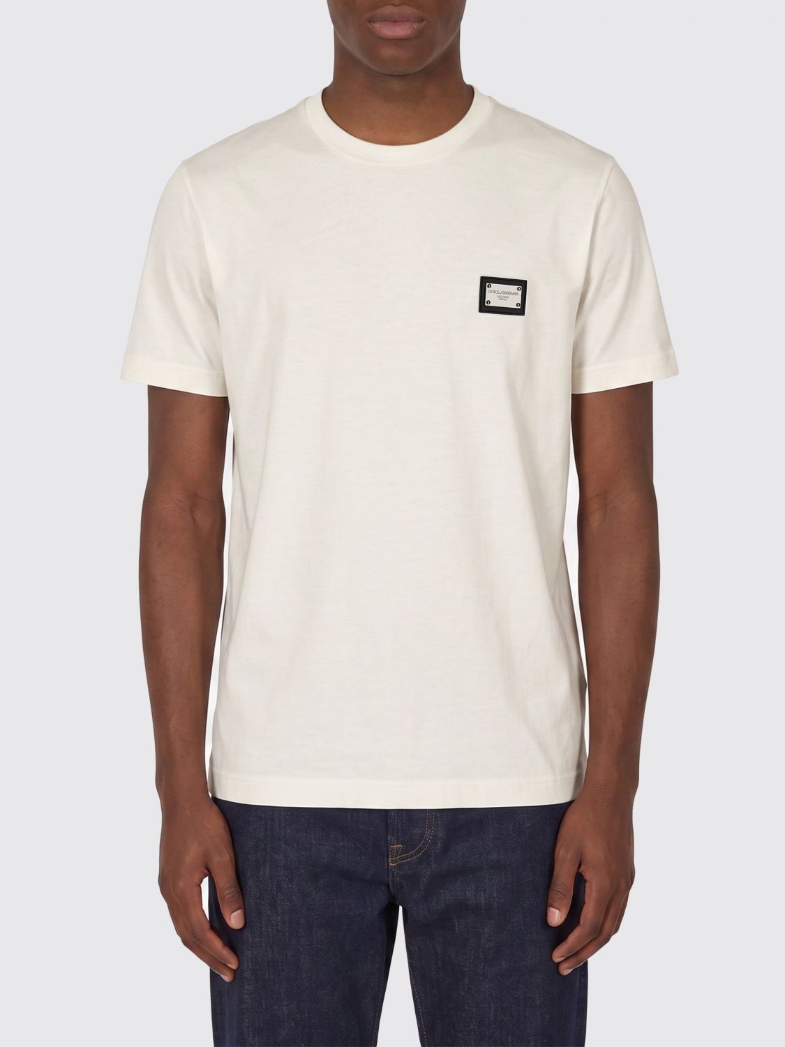 DOLCE & GABBANA Baumwoll-T-Shirt mit Logo