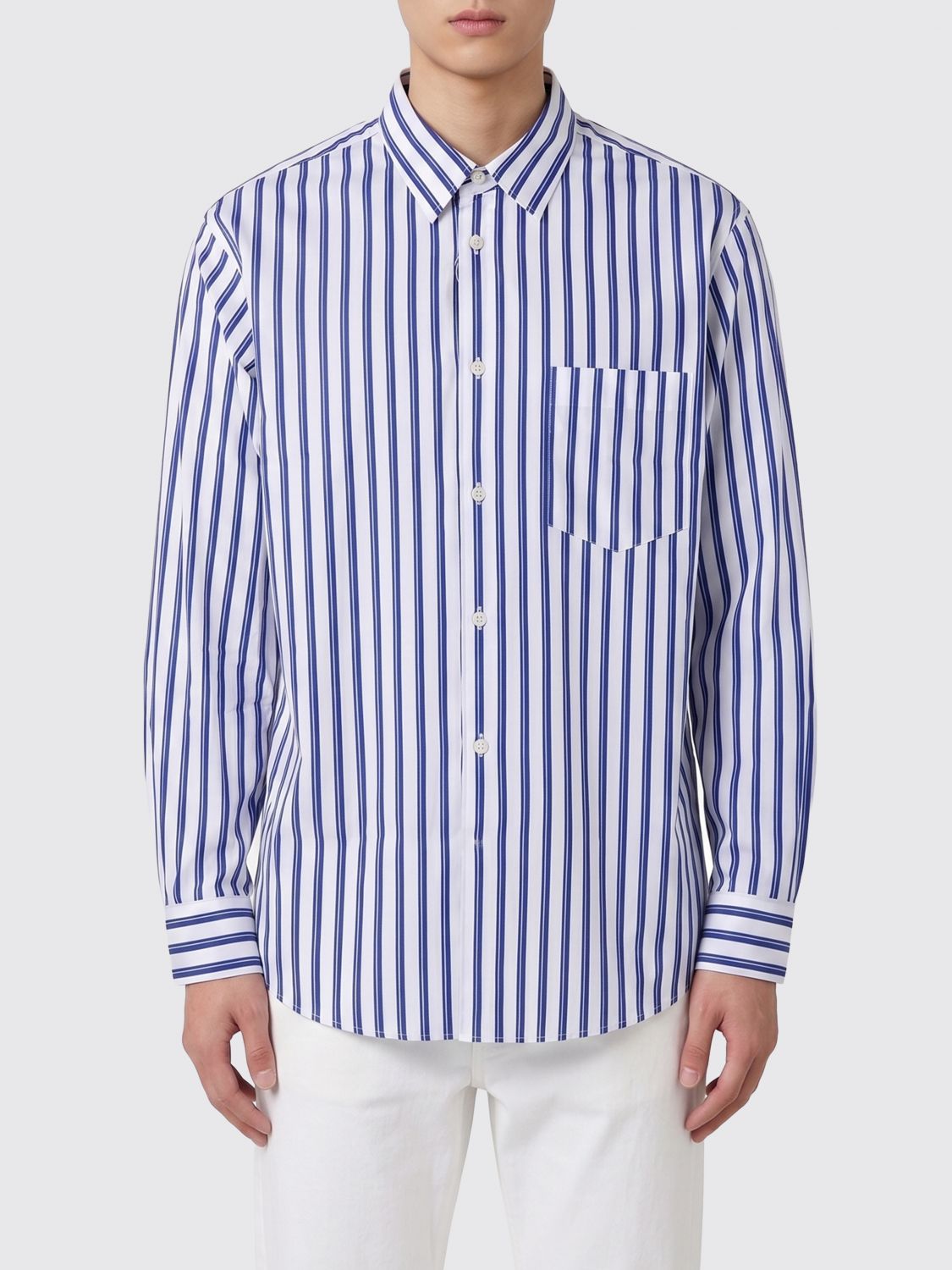 COMME DES GARÇONS SHIRT Striped Cotton Casual Shirt　COMME DES GARÇONS SHIRT ストライプコットンカジュアルシャツ COMME