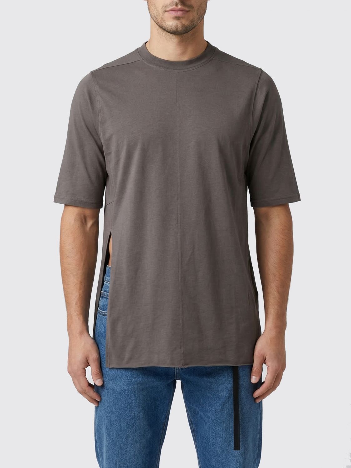 Rick Owens DRKSHDW Cut-Out Cotton T-Shirt　Rick Owens DRKSHDW カットアウト コットン T シャツ Rick