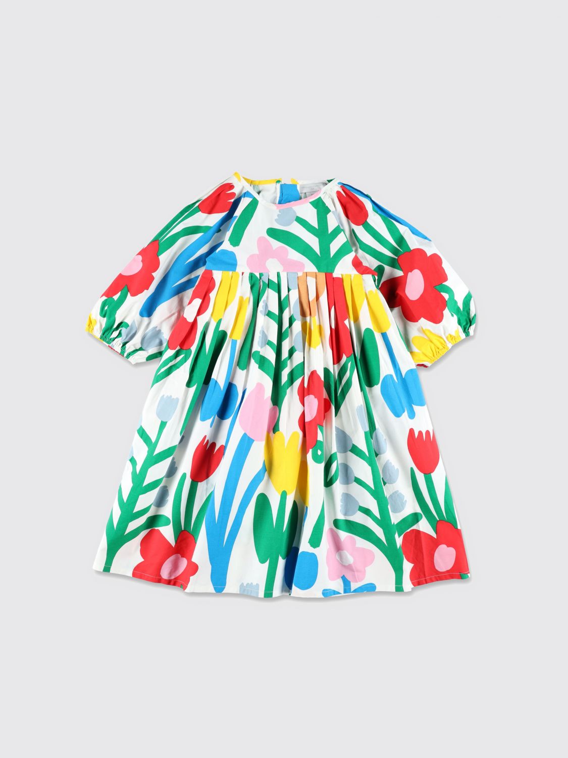 STELLA MCCARTNEY KIDS Baumwollkleid mit Blumenmuster