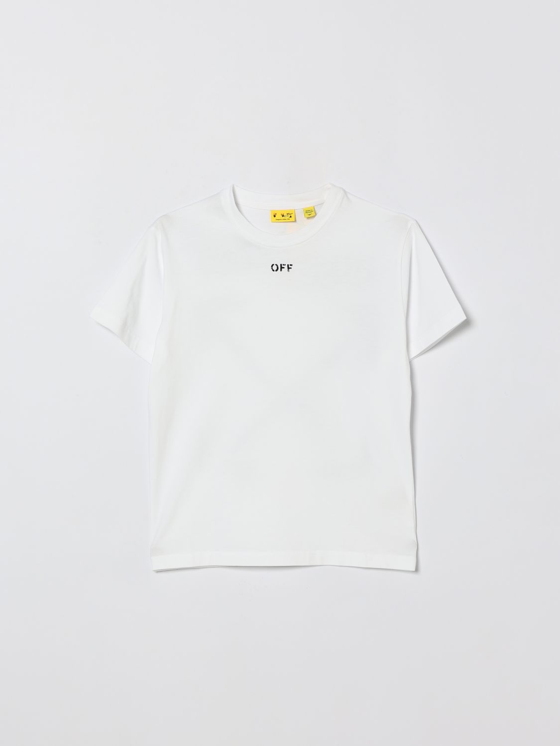 Off-White Kids Baumwoll-T-Shirt mit Arrow-Logo
