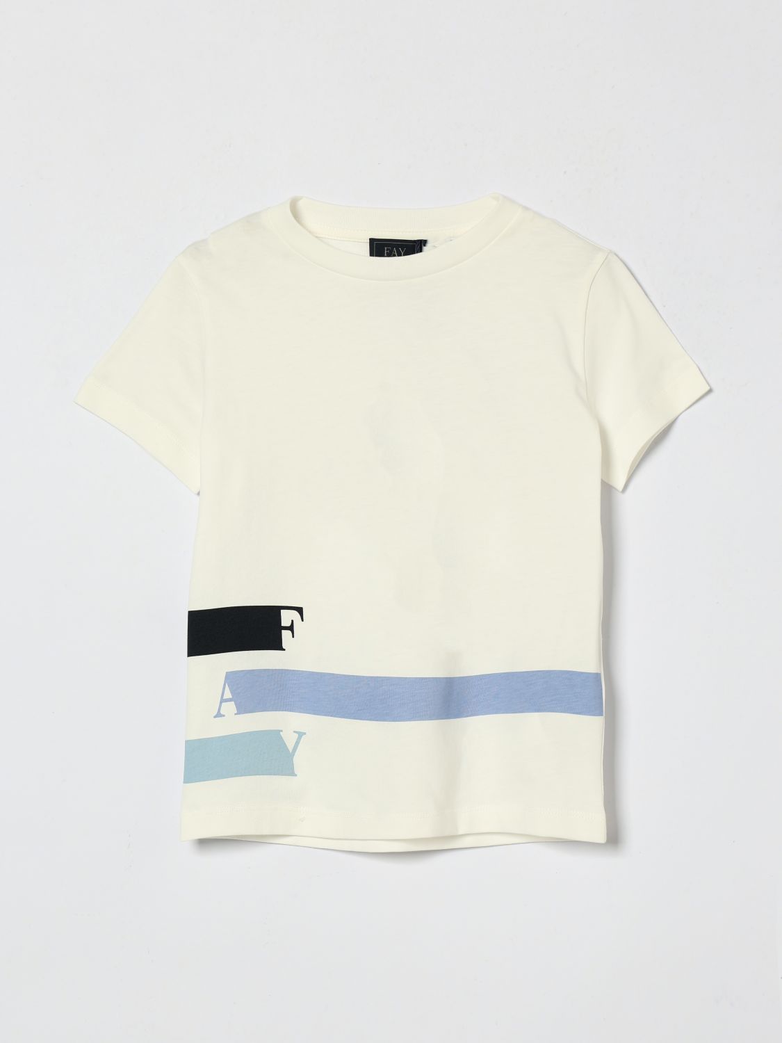 FAY JUNIOR T-shirt in cotone con logo