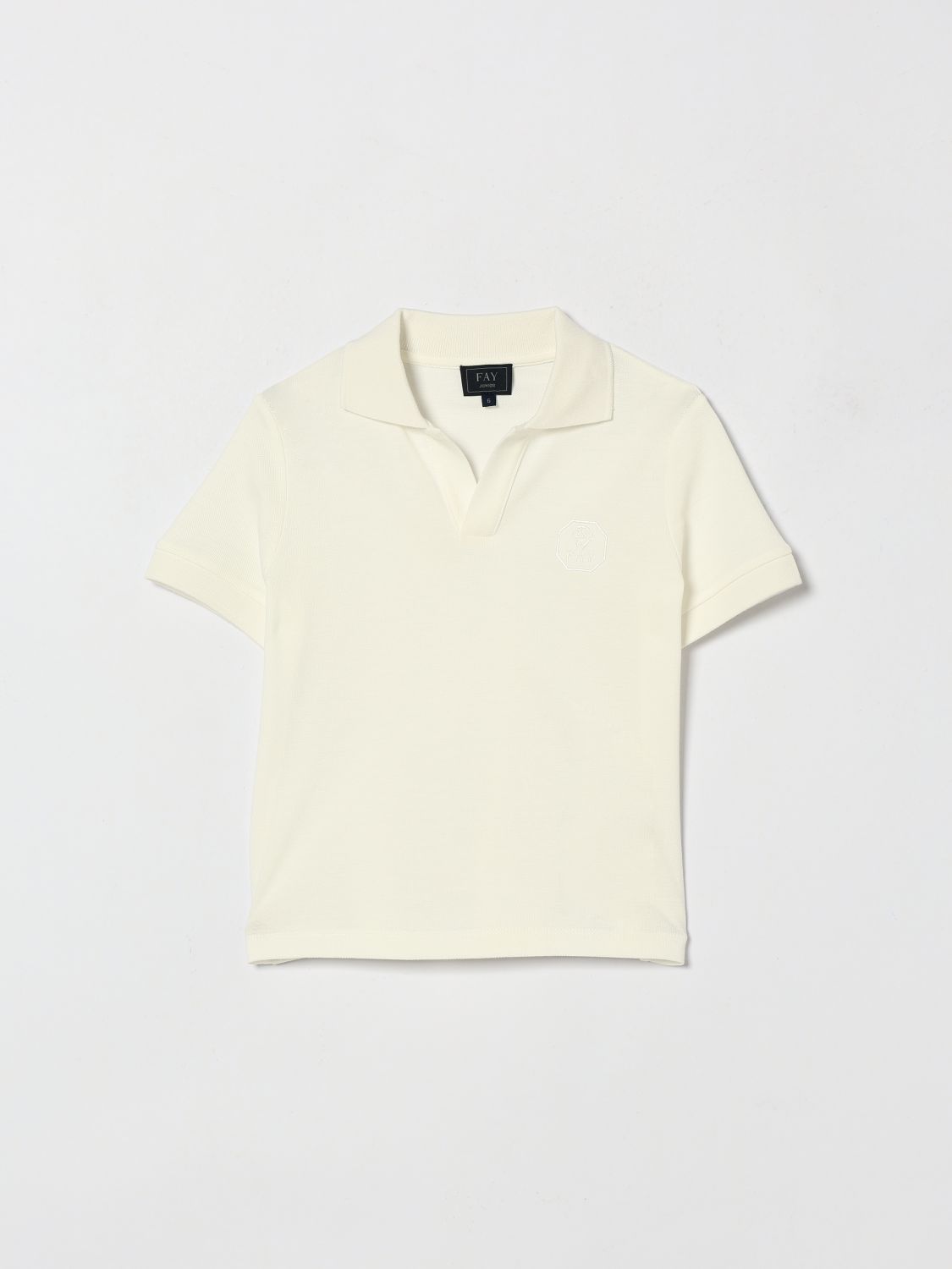 FAY JUNIOR Polo Kinder Farbe Ivory