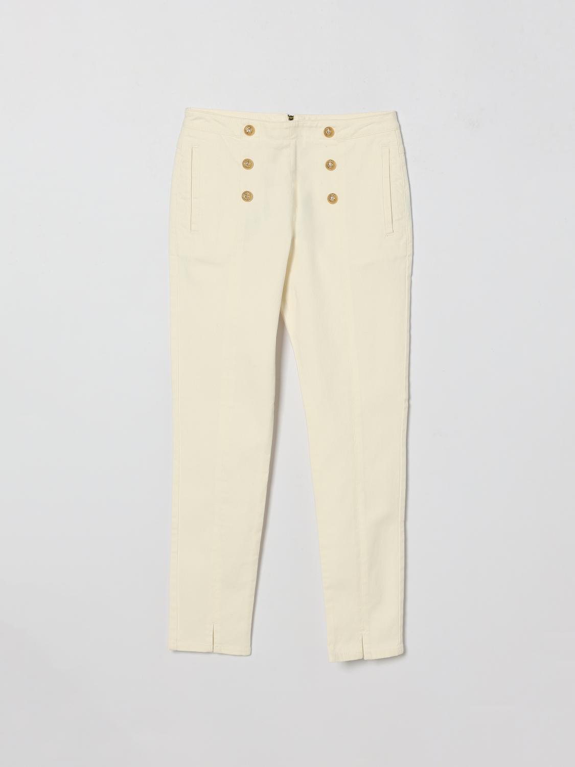 BALMAIN Stretch Cotton Trousers