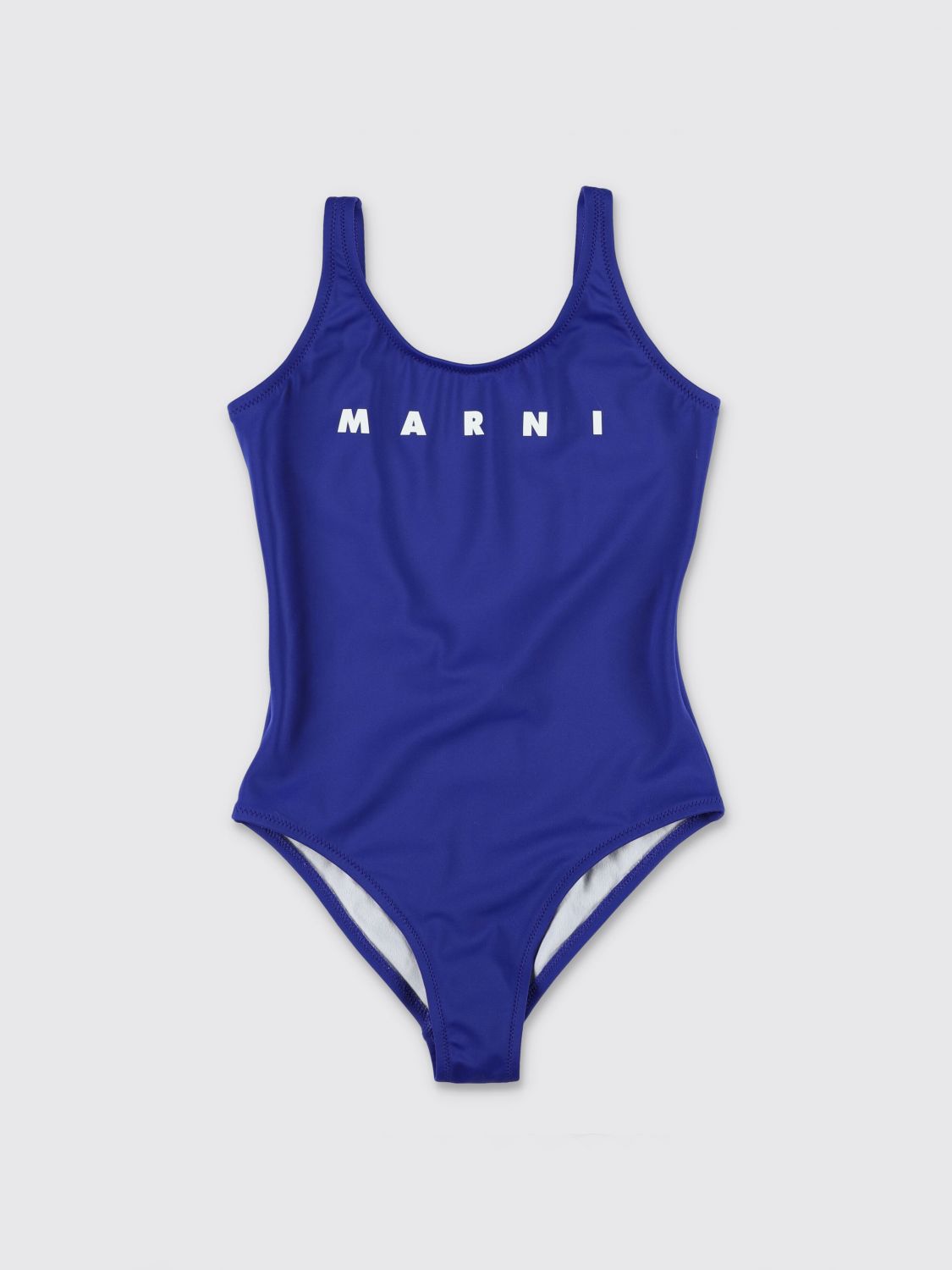 MARNI Costume intero in poliammide stretch con logo