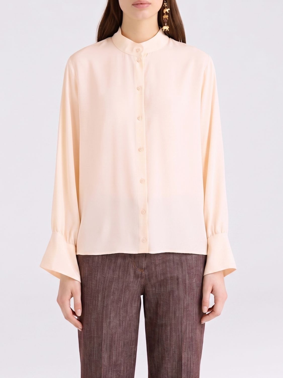MOMONÌ Seidenmischbluse