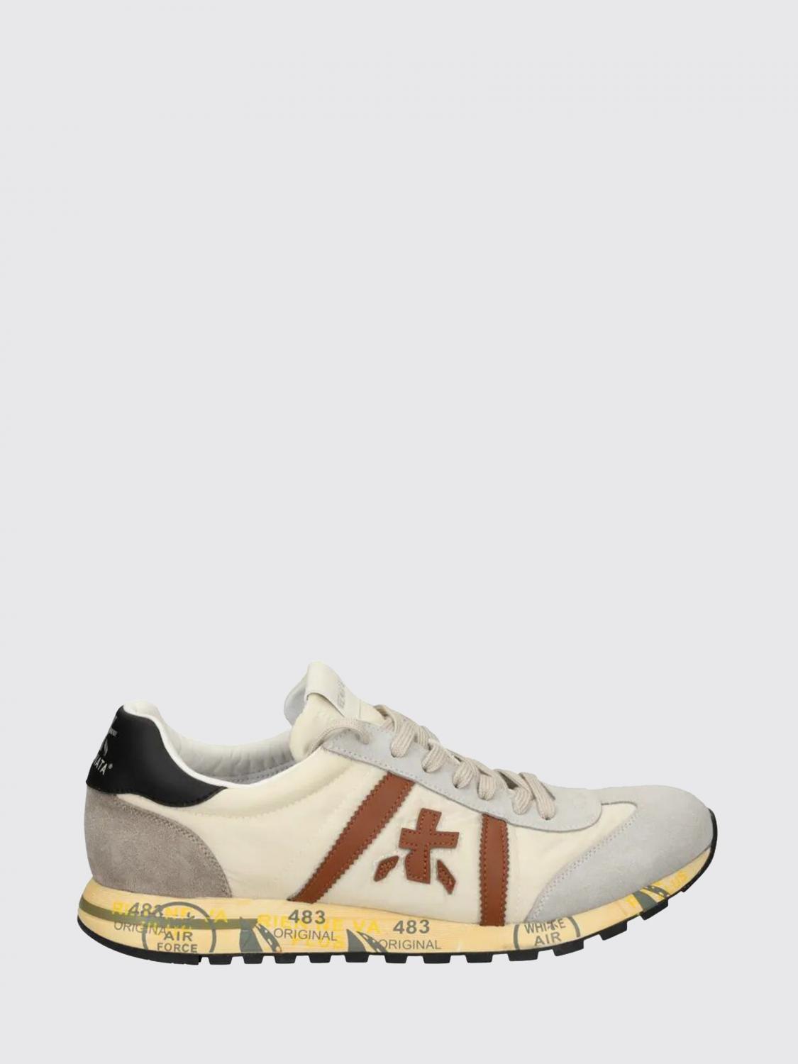 Premiata Lucy Sneakers in Suede and Used Nylon