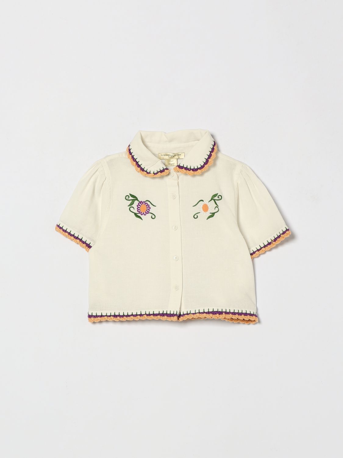 STELLA MCCARTNEY KIDS Camicia in misto lino