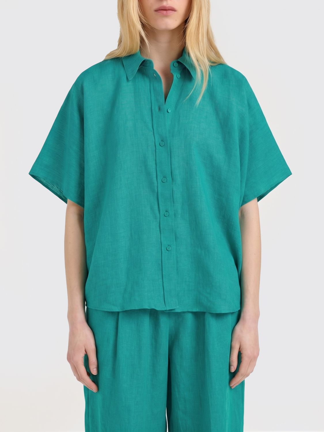 Momoní Momonì Shirt Woman Color Emerald In Green