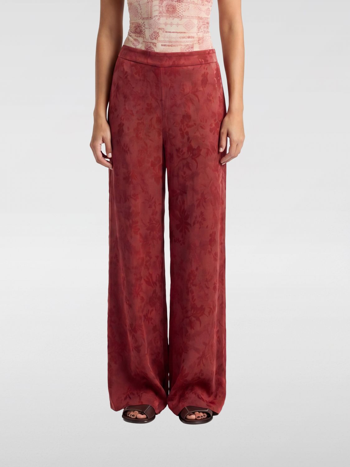 MOMONÌ Pants Woman color Brown