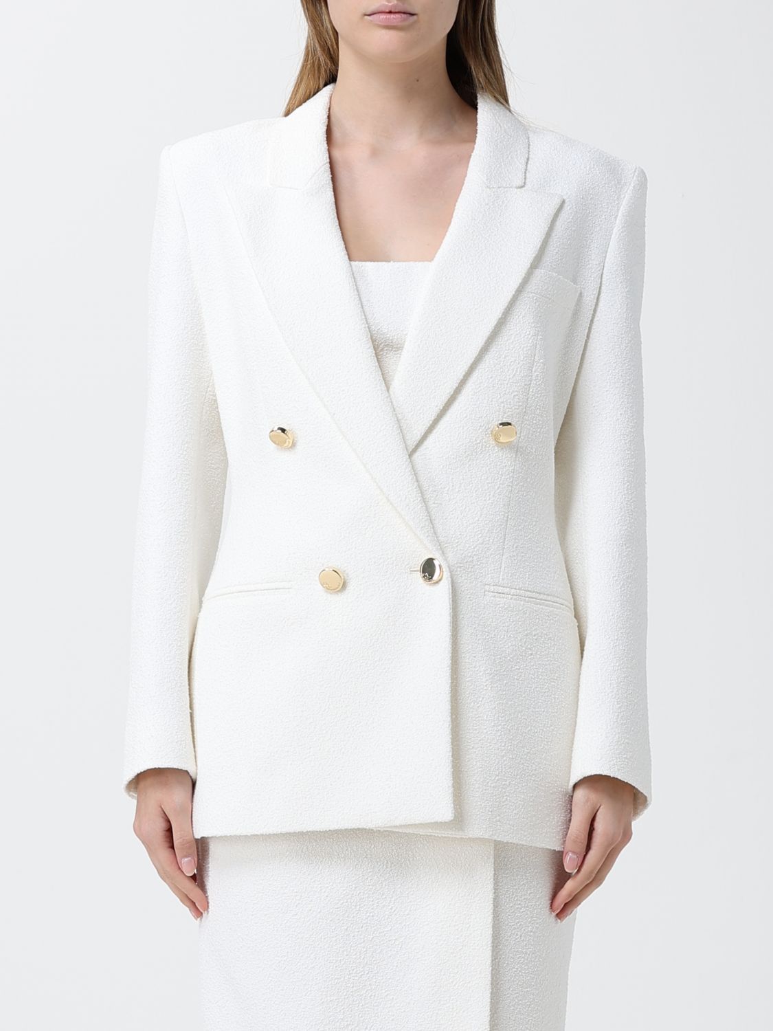 BLUMARINE Zweireihiger Blazer aus Viskosemischung