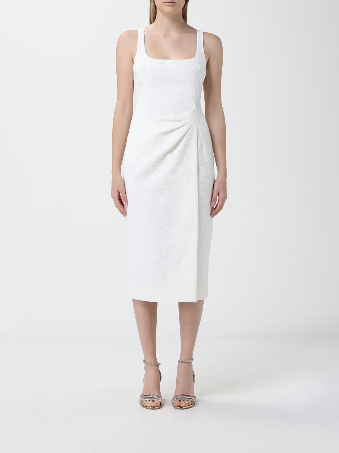 BLUMARINE Crêpe-Midikleid
