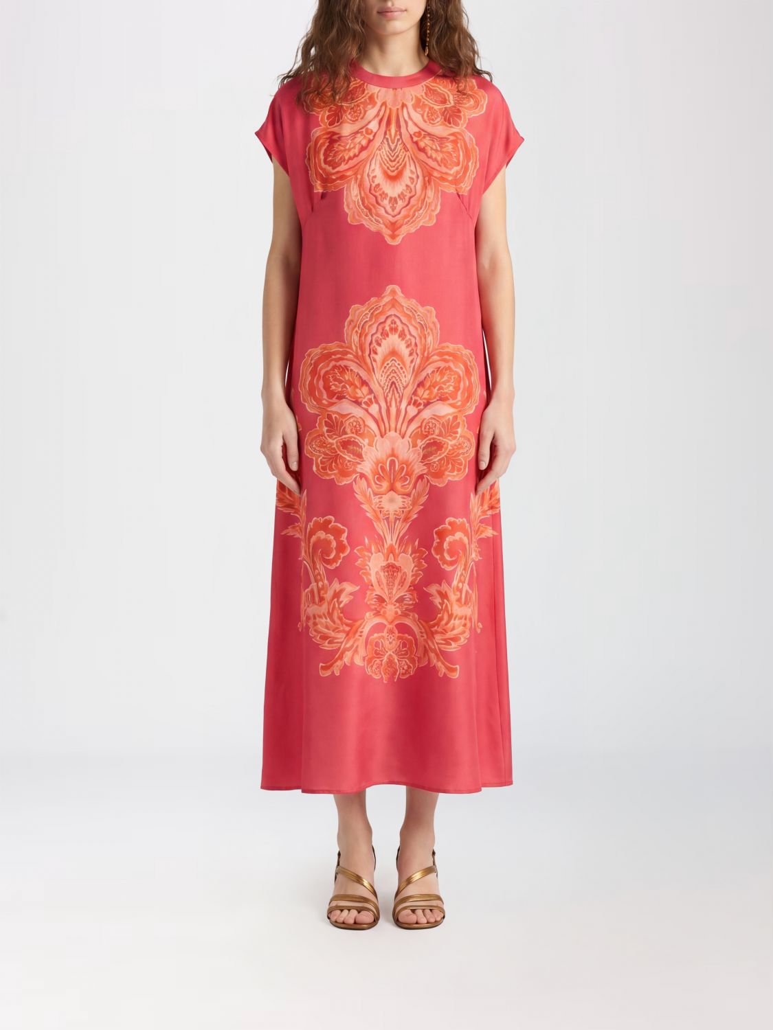 MOMONÌ Dress Woman color Fuchsia