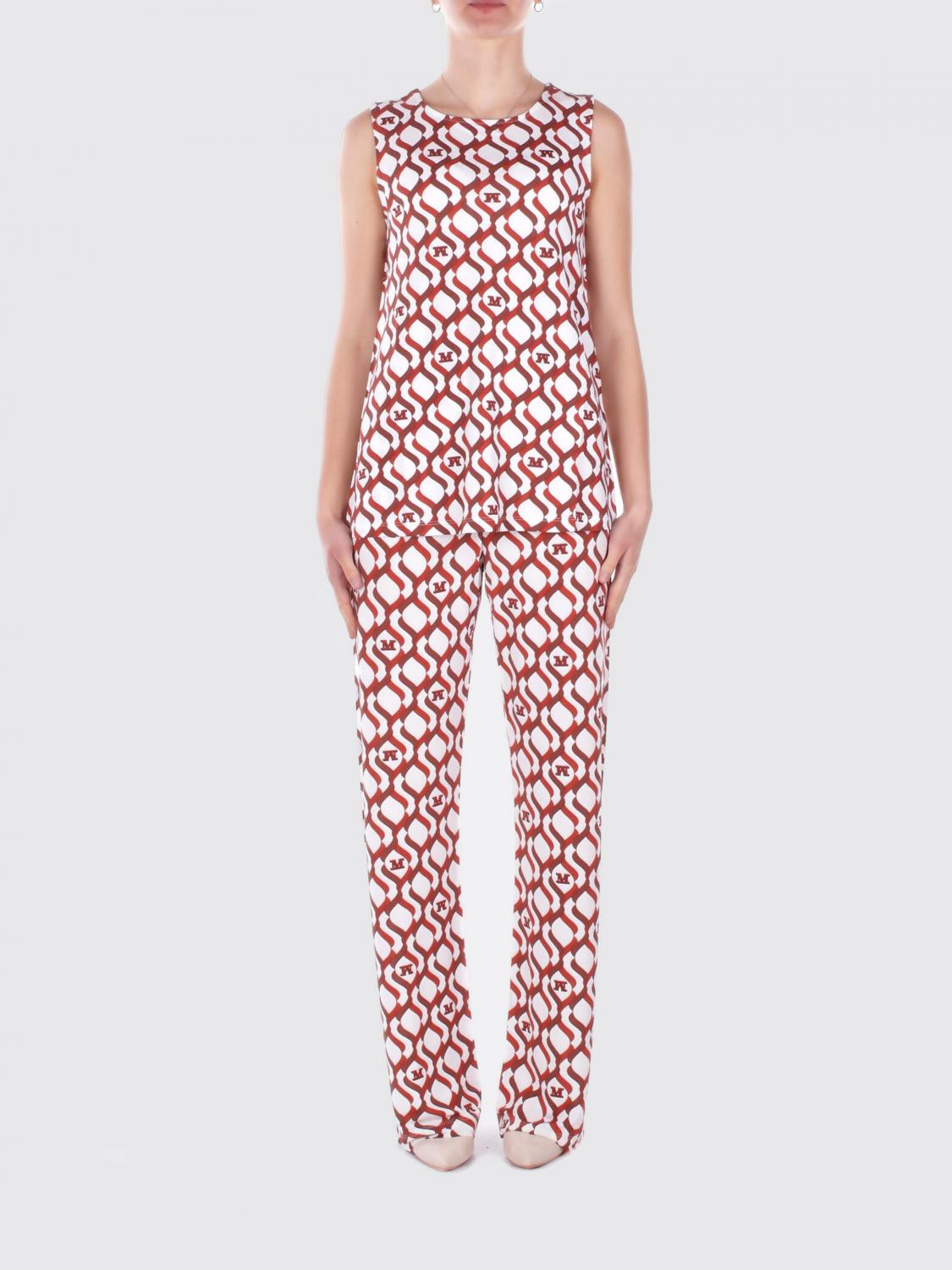 MAX MARA Jersey Trousers with Graphic Print by　MAX MARA ジャージ パンツ グラフィック プリント MAX