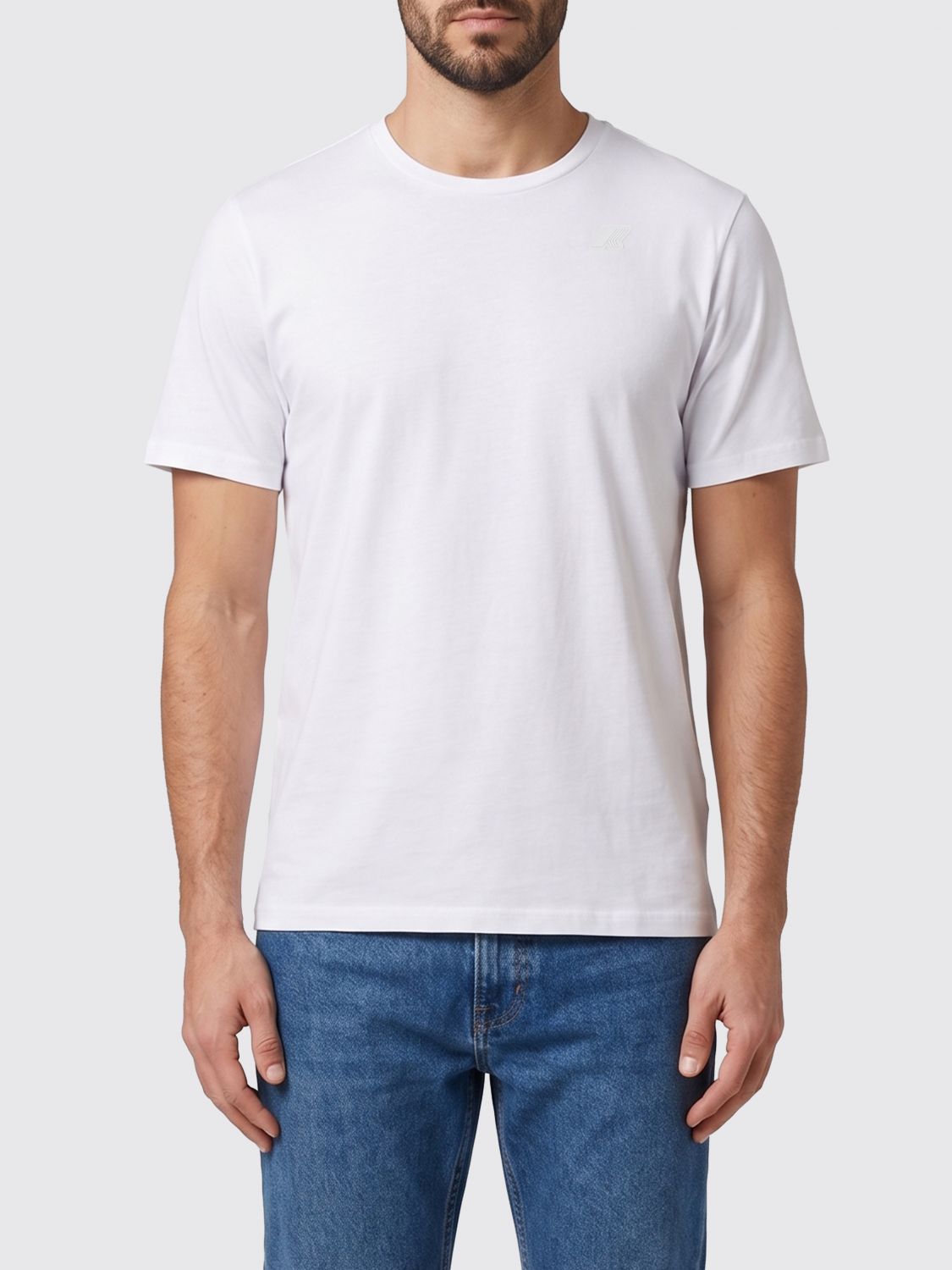 K-Way Cotton T-shirt with Logo by · XL