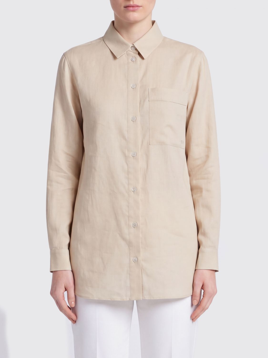 MM Max Mara Max Mara MM Linen Shirt　MM マックスマーラ Max Mara MM リネン シャツ MM